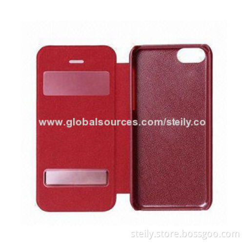 New Arrival High-quality Leather Case for iPhone 5C, PU + PC with Exquisite Pattern
